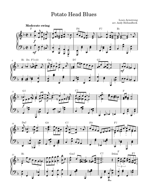 Potato Head Blues – Louis Armstrong