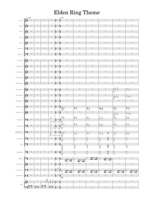 Elden Ring Theme - Yuka Kitamura/Tsukasa Saitoh (Work in Progress)