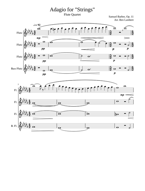 Adagio for "Strings"