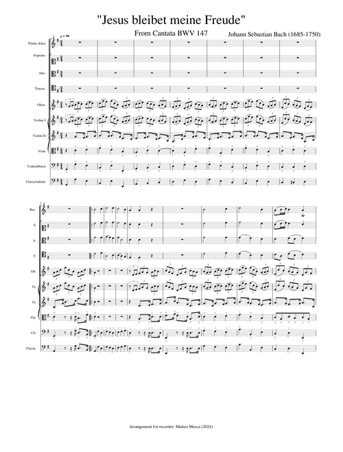 Cantate No. 147, BWV 147, No. 10 (Choral. "Jesus bleibet meine Freude") – Johann Sebastian Bach