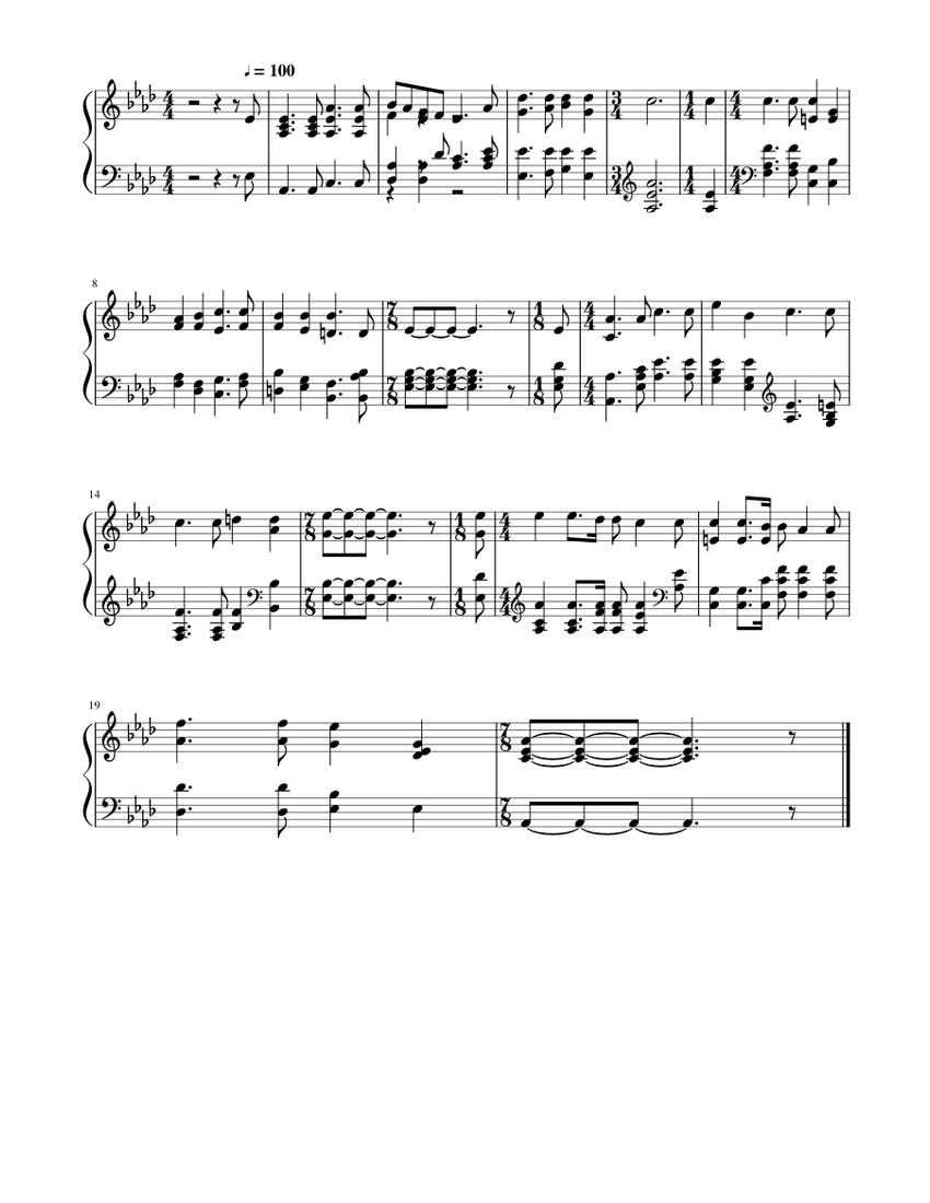 Arise and shine! Thy light is come - D. B. Towner Sheet Music for Piano ...