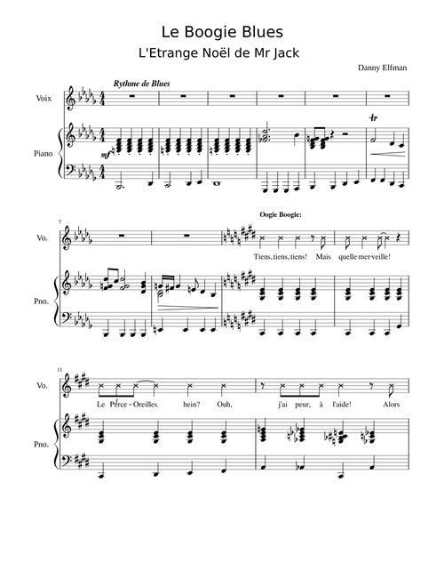 Le Boogie Blues – L'Etrange Noël de Mr Jack - Danny Elfman