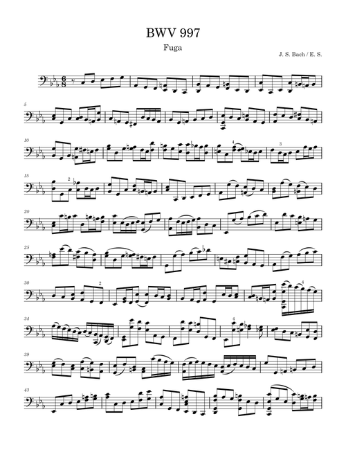 Suite in C minor, BWV 997 – Johann Sebastian Bach