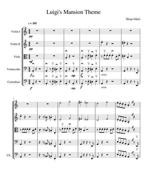 Luigi's Mansion Theme