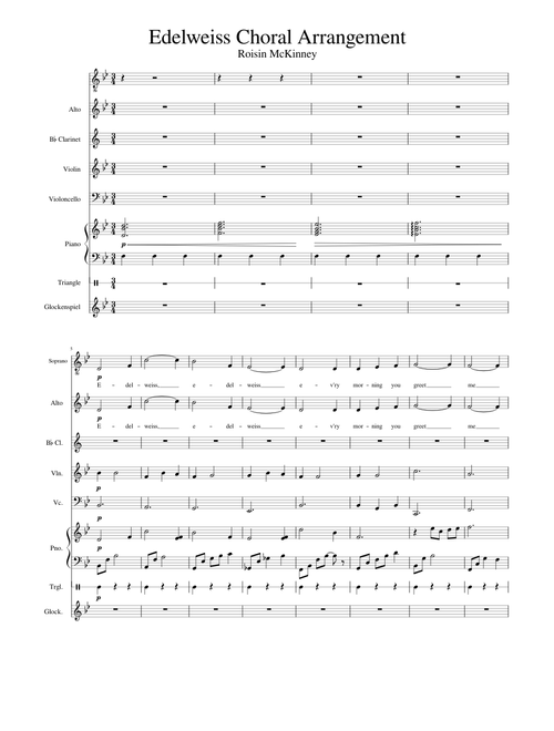 Edelweiss Primary School Choral Arrangement - Róisín McKinney