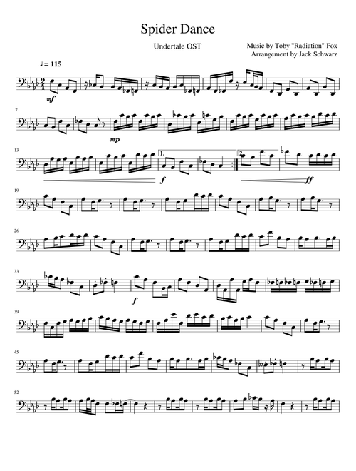 Undertale: Muffets theme for Cello