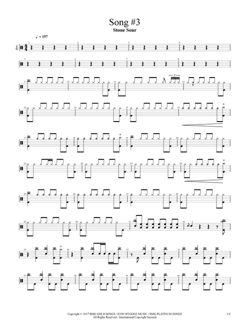 Song #3 (Arr. Cyril Mayer) - Stone Sour (Drums)