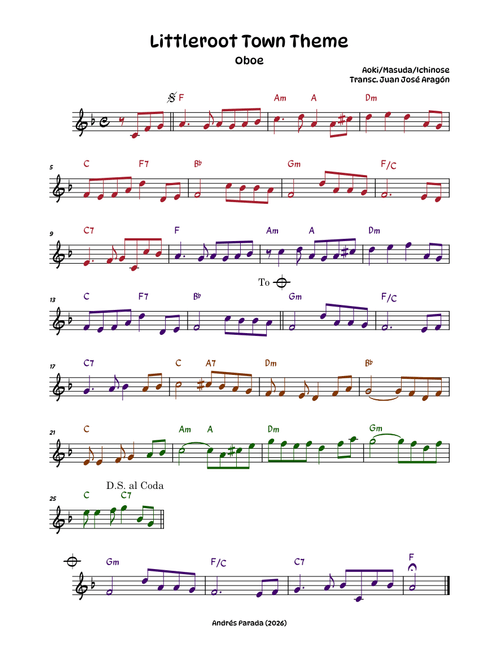 Littleroot Town Theme, oboe