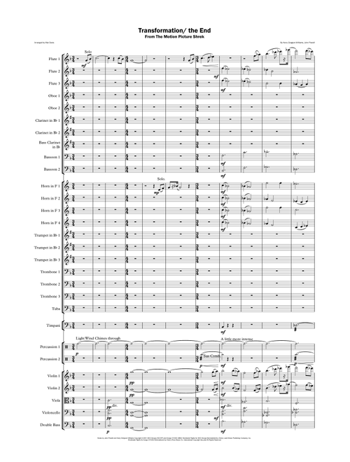 Transformation/the End (Arr. Mat Davis) - Various (Full Orchestra)