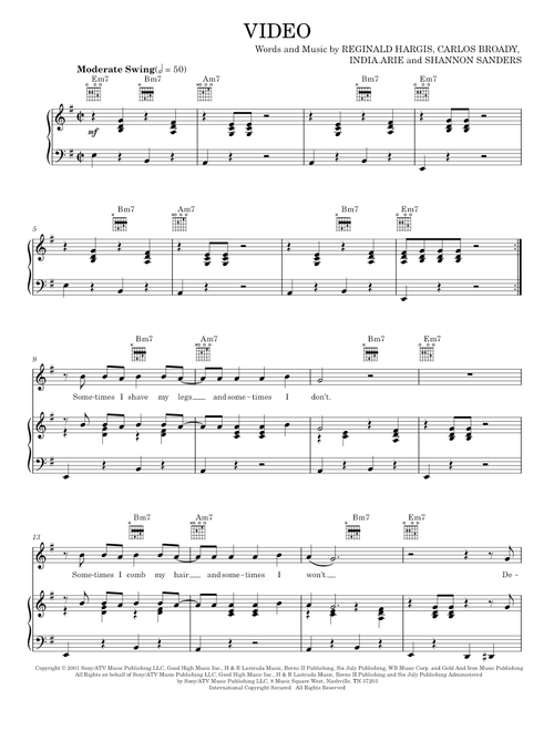 Video - India.Arie (Piano-Vocal-Guitar)