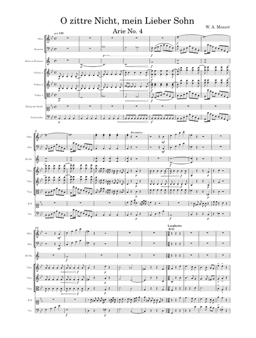 The Magic Flute – O zittre nicht, mein lieber Sohn – Wolfgang Amadeus Mozart