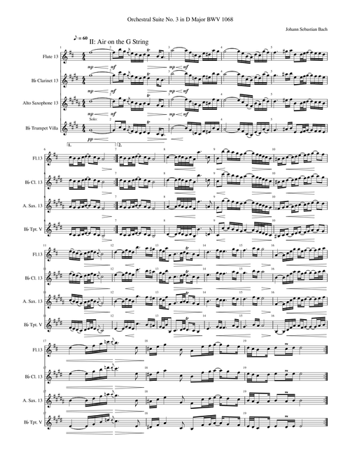 Air on a G String – Johann Sebastian Bach