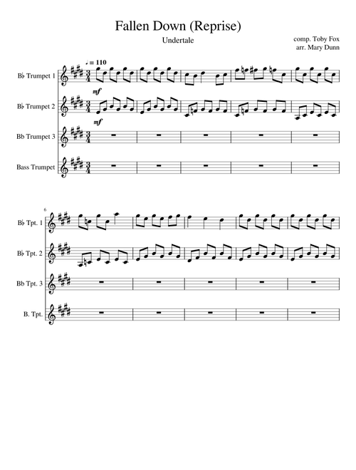 Fallen Down (Reprise) | Trumpet Arrangement