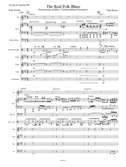 The Real Folk Blues - Cowboy Bebop - Agustín Guzmán.mscz