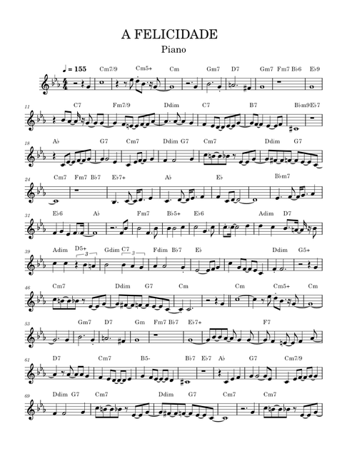 A felicidade – Antônio Carlos Jobim