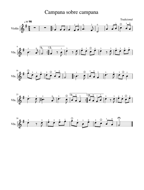 Campana sobre campana-violín