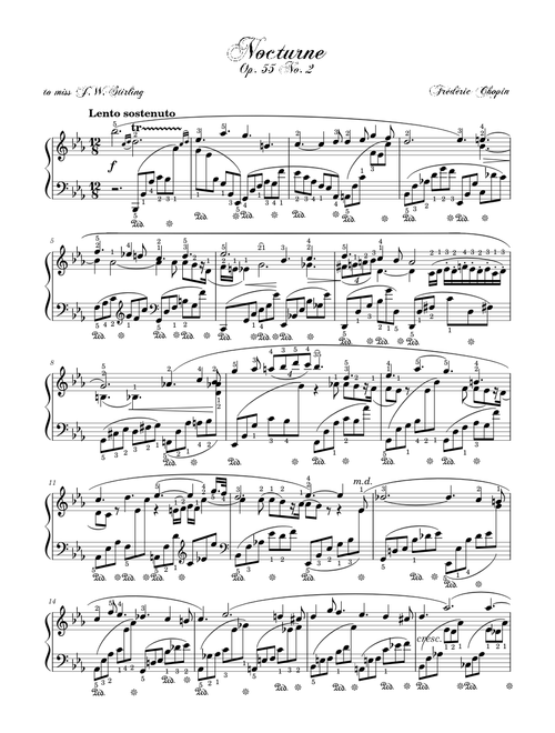 Nocturne Op. 55 No. 2