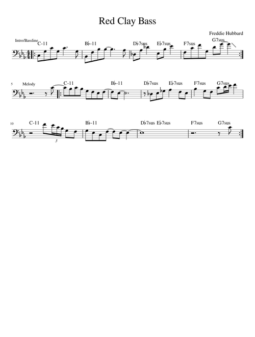 Red Clay- Bass