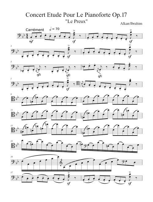 Le Preux for Cello