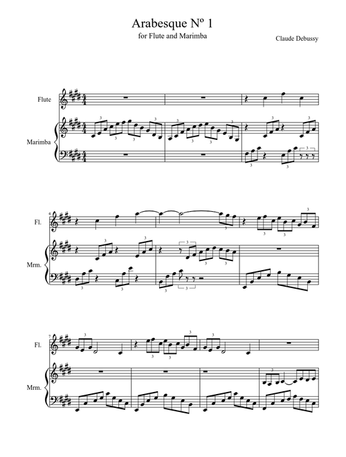 Arabesque Nº1 - C. Debussy