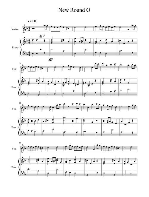 New Round O (Grade 4 Violin Exam 2016-19, A1)