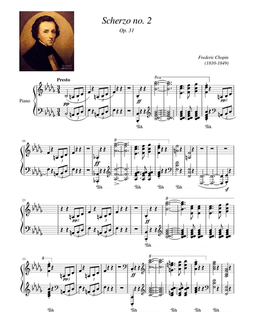 Chopin Scherzo Op. 31 No. 2 BMinor
