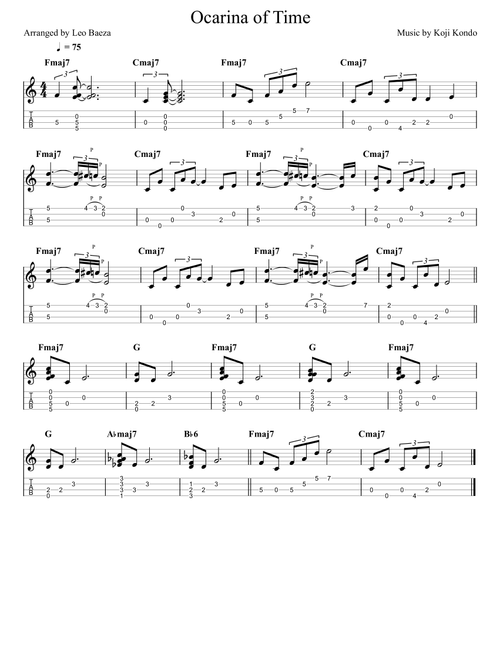 Ocarina of Time (Arr. Leo Baeza) - Koji Kondo (Ukulele)