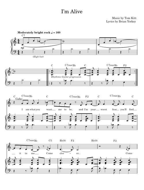 I'm Alive - Tom Kitt