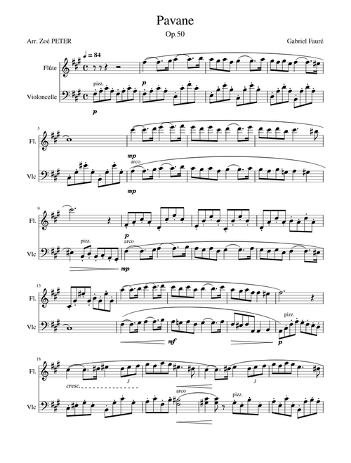 Pavane, Op.50 – Gabriel Fauré