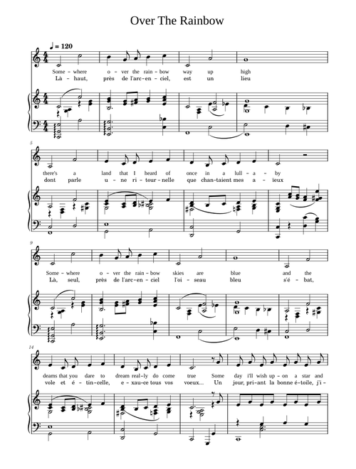 Somewhere Over the Rainbow (EN & FR)