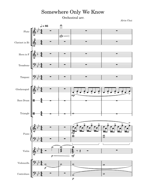 Somewhere only we know – Lily Allen Somewhere Only We Know (Orchestral Arr.)