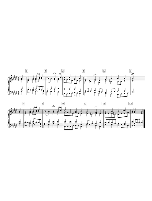 4.3.3 Bach’s chorale ’Ich bin's, ich sollte büssen’ - Simplified