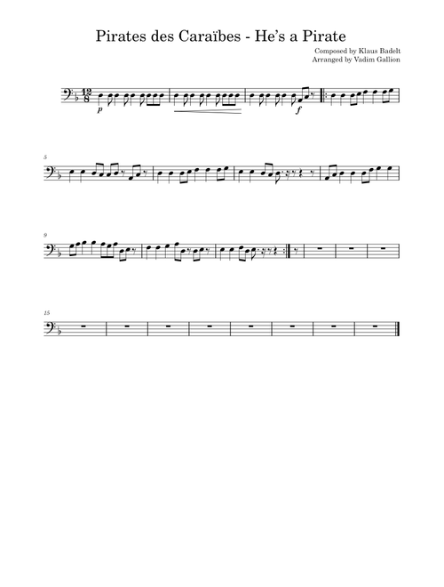 Pirates of the Caribbean Medley – Klaus Badelt