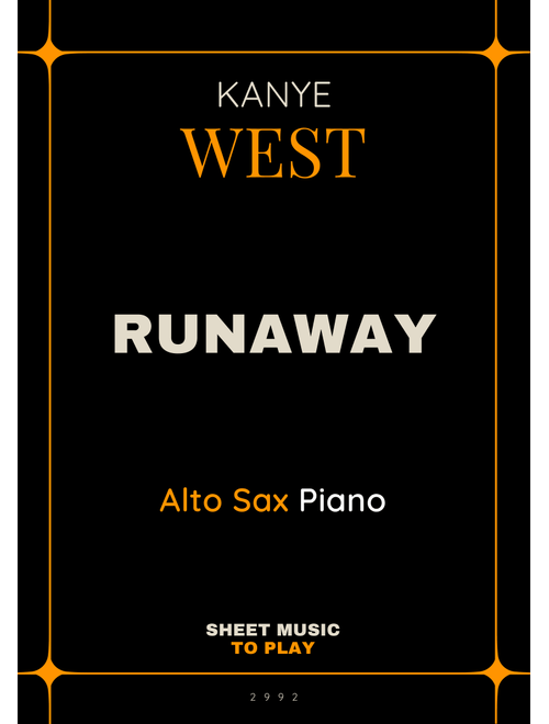 Runaway (Arr. César Madeira) - Kanye West (Alto Sax and Piano)