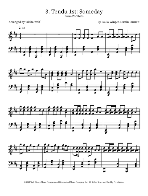 Someday (Arr. Trisha Wolf) - Paula Winger, Dustin Burnett (Piano Solo)