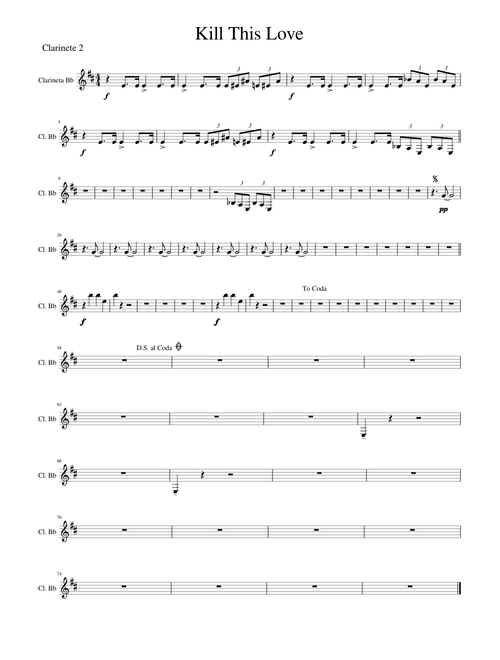 Kill This Love.mscz clarinet 2