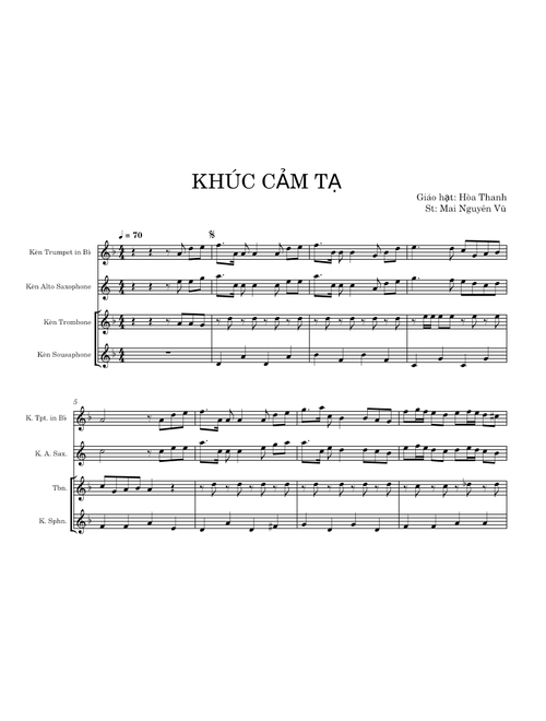 KHÚC CẢM TẠ