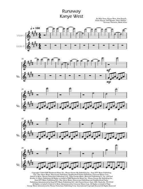 Runaway (Arr. Ygor Nunes) - Kanye West (Violin Duet)