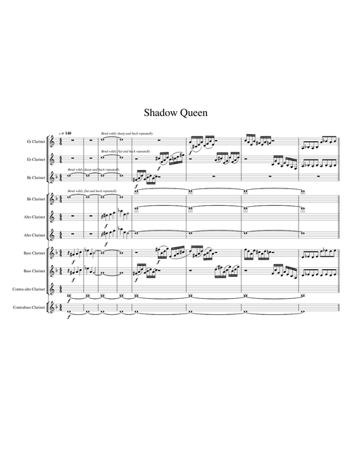 Paper Mario: The Thousand Year Door - Shadow Queen True Form Theme - Clarinets (And percussion backing track)