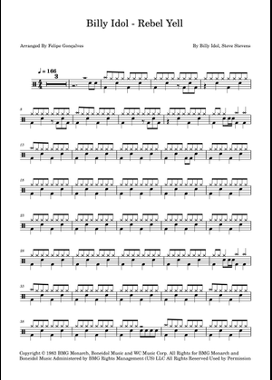 Rebel yell billy idol synth slightly simplified with chords and