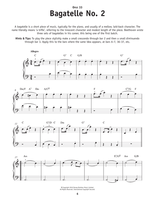 Bagatelle - Ludwig Van Beethoven (Really Easy Piano)