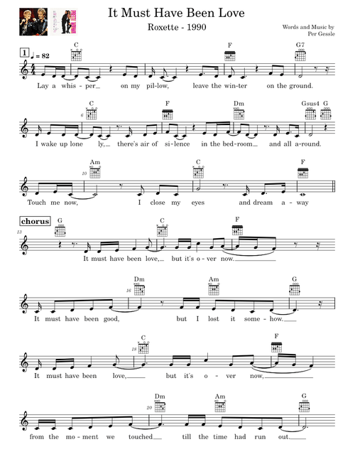 It must have been love – Roxette