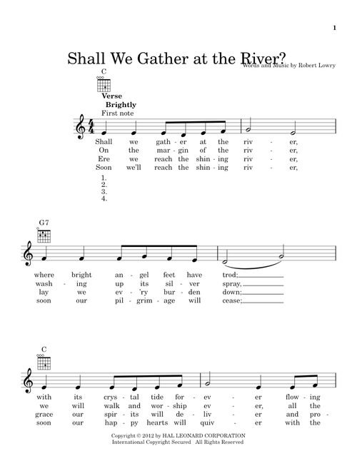 Shall We Gather At The River? - Robert Lowry (Ukulele)