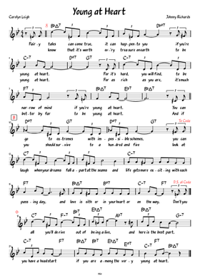 Free Young At Heart by Frank Sinatra sheet music | Download PDF or