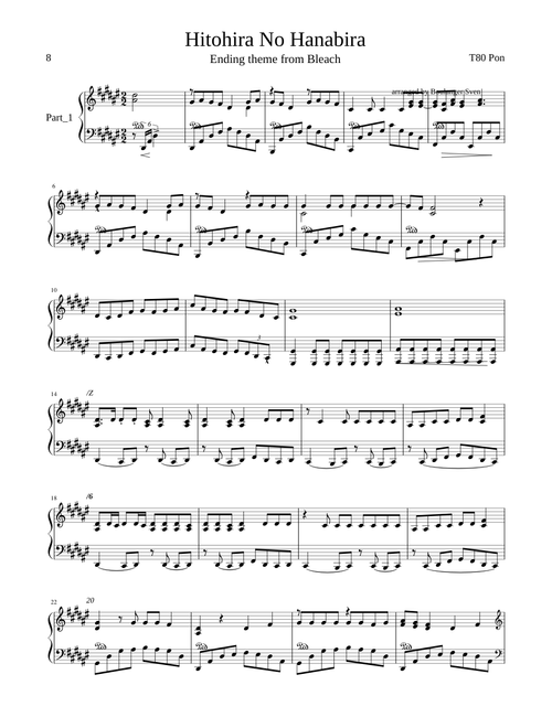 Hitohara no Hanabira by Stereo Pony