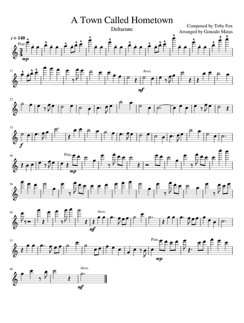 A Town Called Hometown - Violin Solo