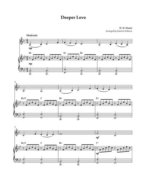 Deeper Love (Arr. Kaiserin Rebecca) - W H Doane (French Horn and Piano)
