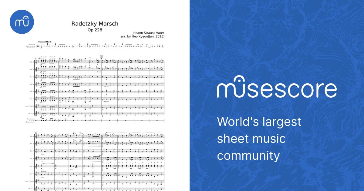 Radetzky-Marsch, Op.228 - Johann Strauss Sr. Sheet Music for Piano