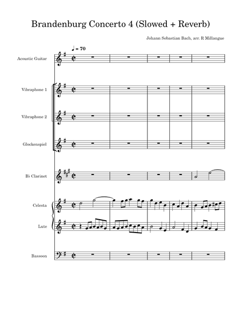 Brandenburg Concerto 4 (Slowed + Reverb)