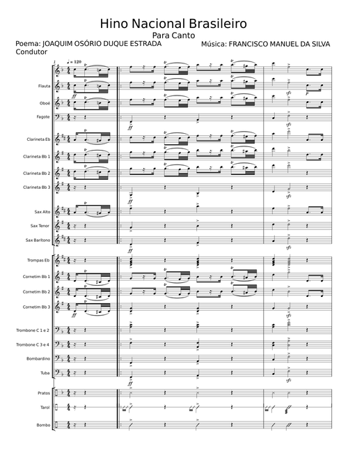 Hino Nacional Brasileiro - Francisco Manuel da Silva